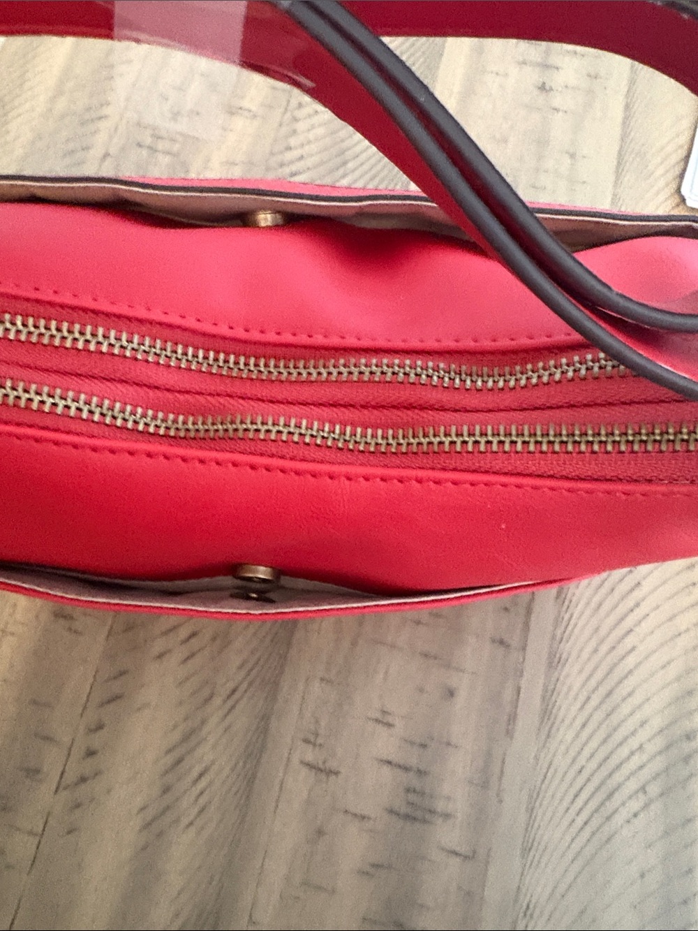 638 Rosetti Bright Coral/Red Shoulder Bag - Picture 7 of 10